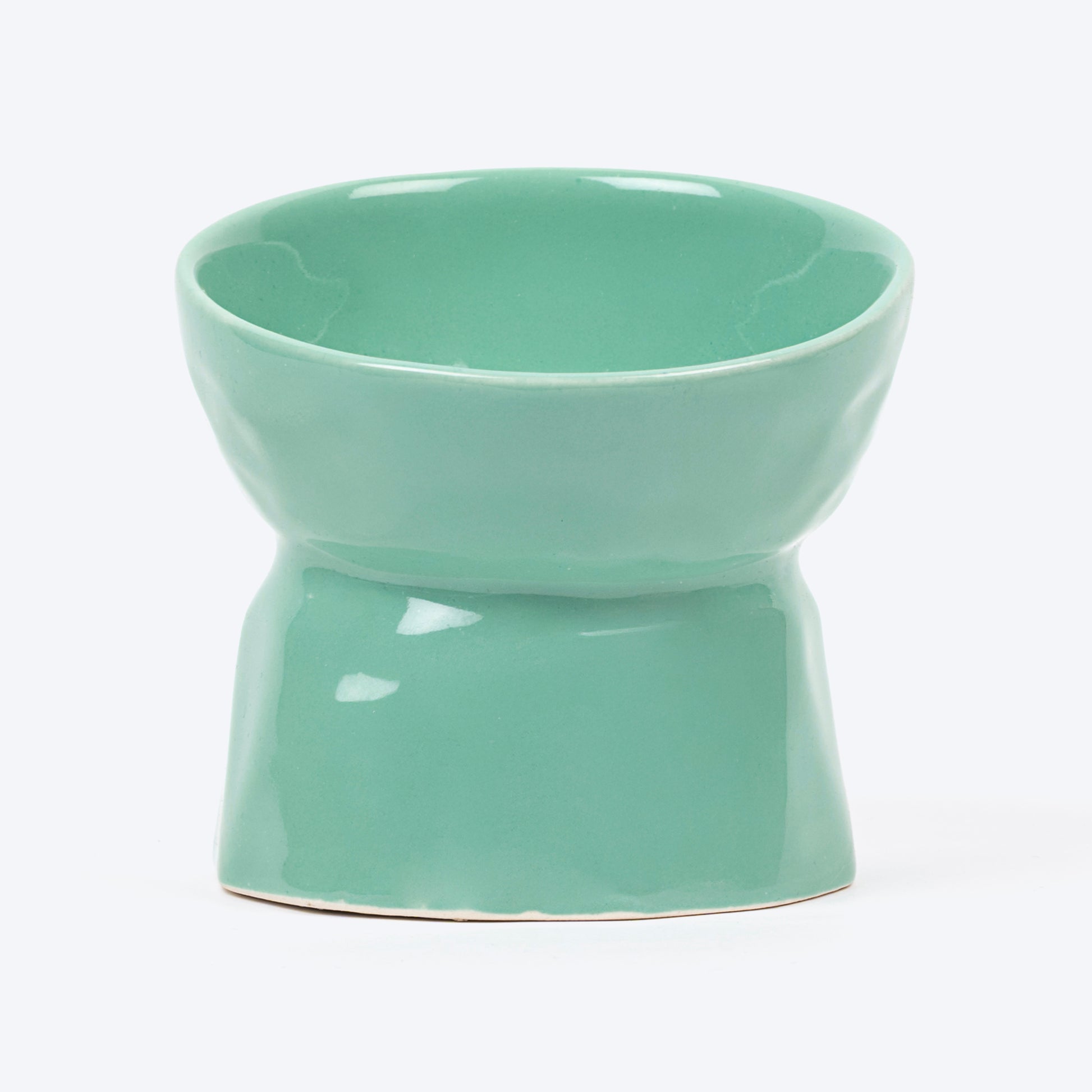 HUFT Furfeast Ceramic Bowl For Cat - Mint Green - Heads Up For Tails