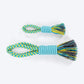 Dash Dog Toss 'n Twirl Rope Toy For Dog - Blue & Yellow - Heads Up For Tails