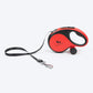 HUFT Retractable Leash With Poop Bag Dispenser For Dog - Red