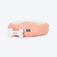 HUFT Personalised Polka Paws Fur Donut Bed For Dog & Cat - Peach
