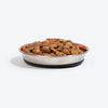 HUFT Cute Hearts Printed Steel Bowl For Cat - Red - Heads Up For Tails