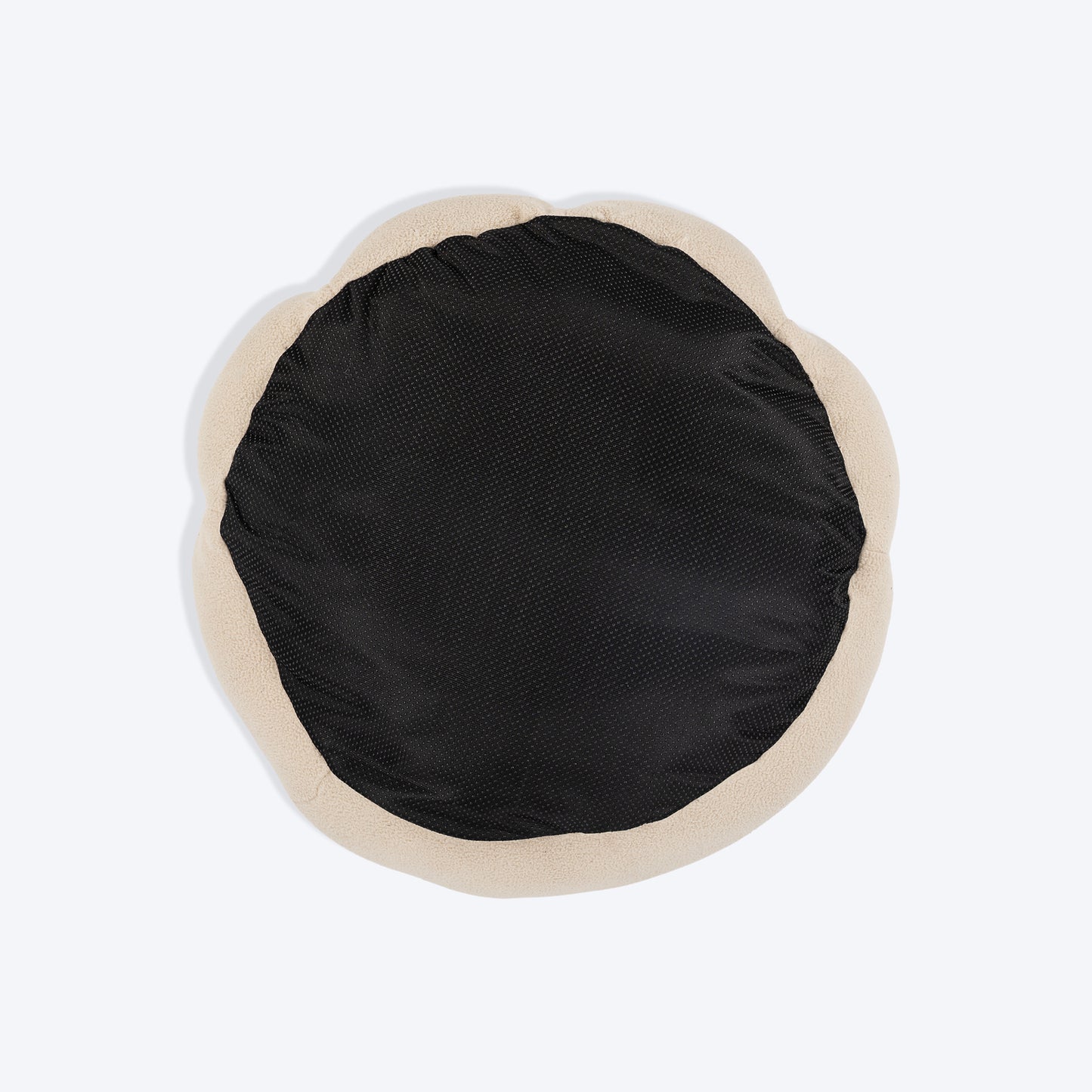 HUFT Personalised Paw Cuddle Cloud Bed For Cat & Puppy - Ivory & Brown