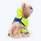 HUFT Neon Shower Dog Raincoat - Neon Green & Deep Blue - Heads Up For Tails