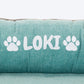 HUFT Personalised Warm Hug Orthopedic Sofa Bed For Dog - Blue