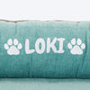 HUFT Personalised Warm Hug Orthopedic Sofa Bed For Dog - Blue - Heads Up For Tails