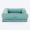 HUFT Personalised Warm Hug Orthopedic Sofa Bed For Dog - Blue - Heads Up For Tails