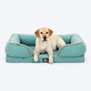 HUFT Personalised Warm Hug Orthopedic Sofa Bed For Dog - Blue - Heads Up For Tails