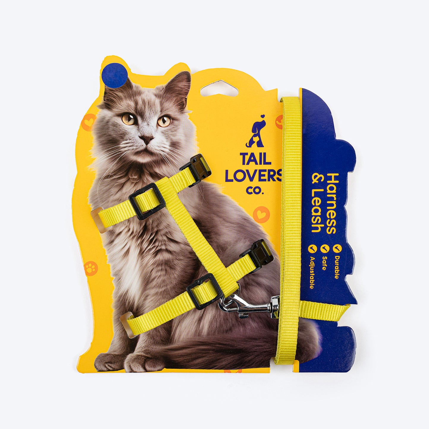 TLC Leash & Harness Set For Cat - Neon Yellow