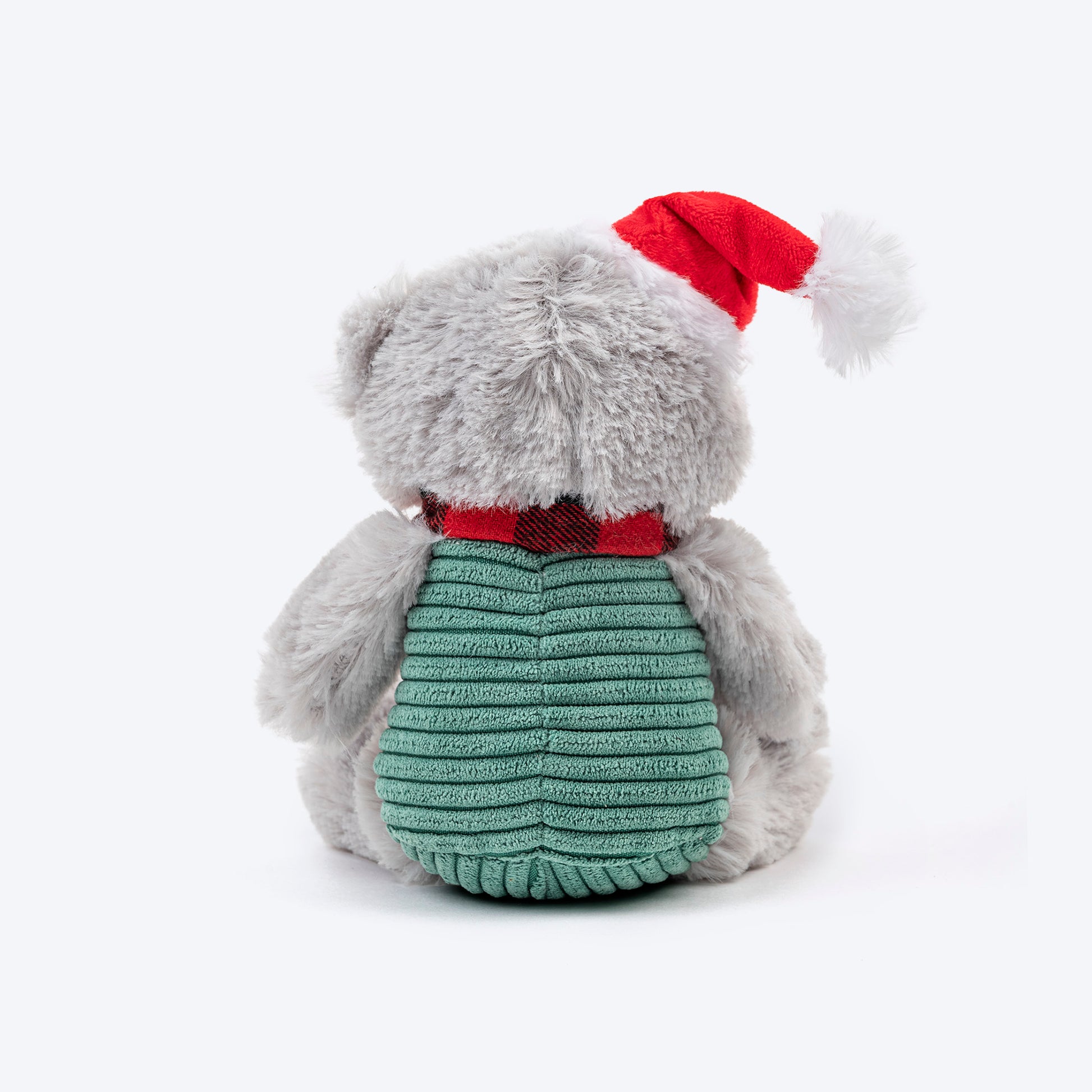 HUFT Beary Merry Plush Toy for Dog – White & Green - Heads Up For Tails