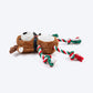 HUFT Rudy-Rope Plush Toy For Dog - Brown & Red - Heads Up For Tails
