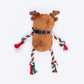 HUFT Rudy-Rope Plush Toy For Dog - Brown & Red - Heads Up For Tails