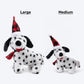 HUFT Dotted Doggo Plush Toy For Dog - White & Black