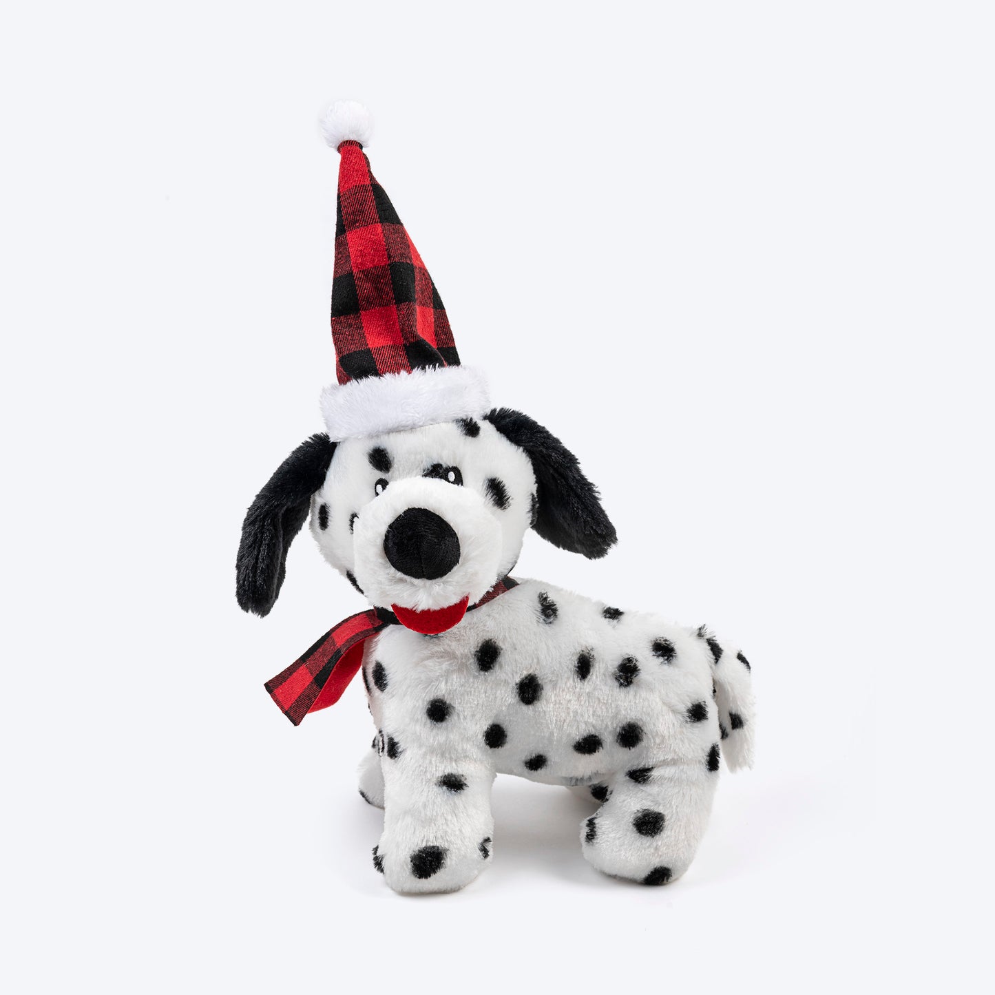 HUFT Dotted Doggo Plush Toy For Dog - White & Black - Heads Up For Tails