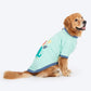 HUFT Jungle Joy Printed T-Shirt For Dog - Light Mint Green - Heads Up For Tails