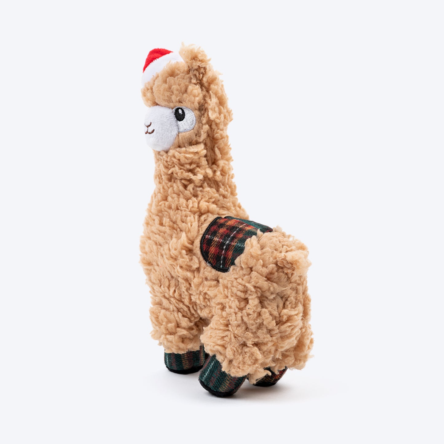 HUFT Joy Llama Plush Toy For Dog – Beige & Red