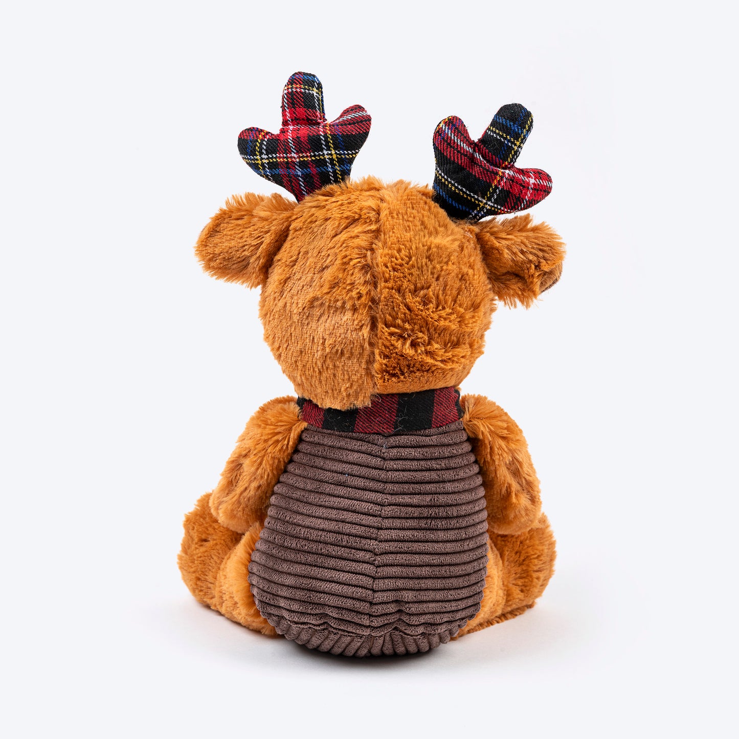 HUFT Jingle Paws Plush Toy for Dog – Brown & Red - Heads Up For Tails