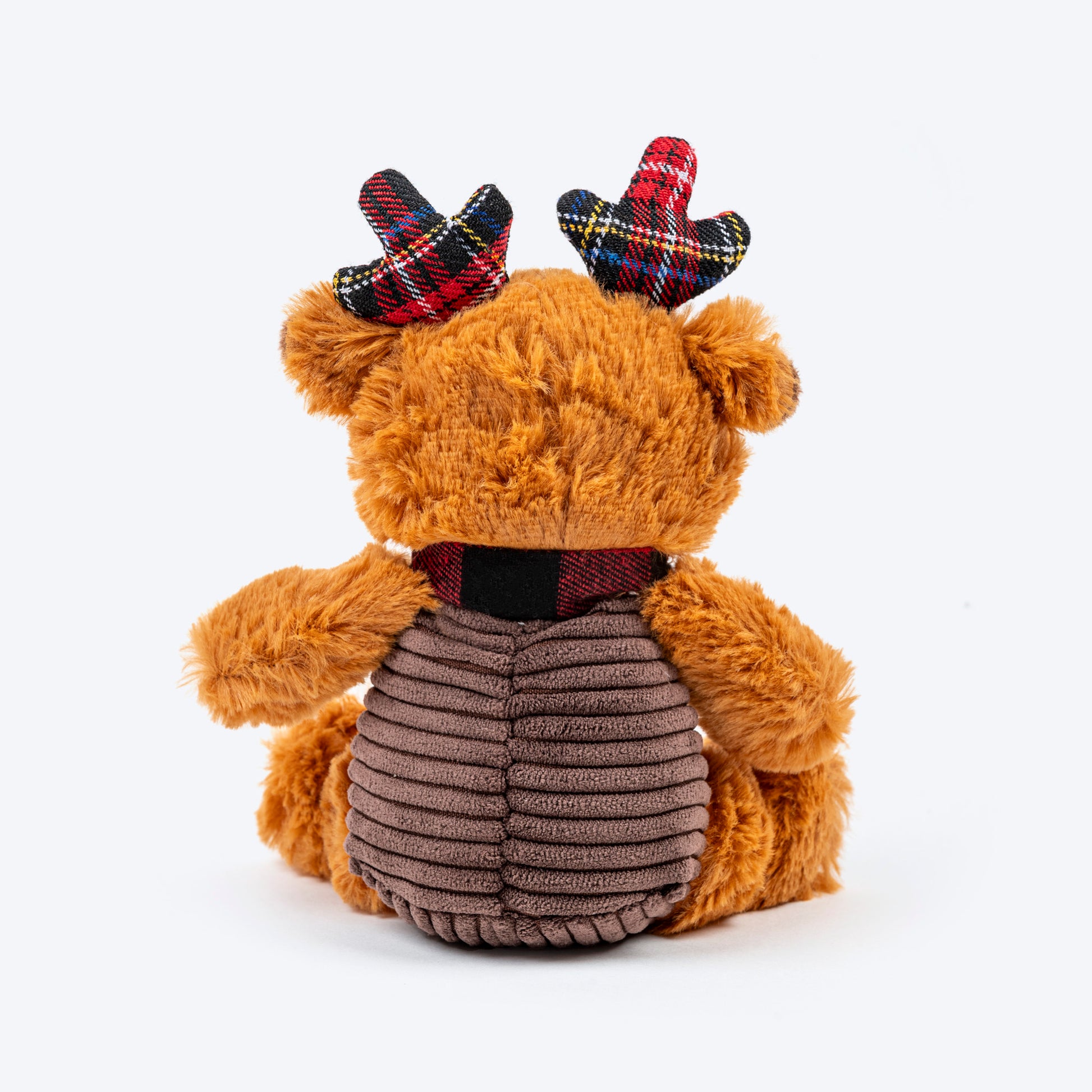 HUFT Jingle Paws Plush Toy for Dog – Brown & Red - Heads Up For Tails