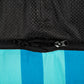 HUFT Personalised Happy Stripes Lounger Bed For Dog - Blue & Turquoise - Heads Up For Tails
