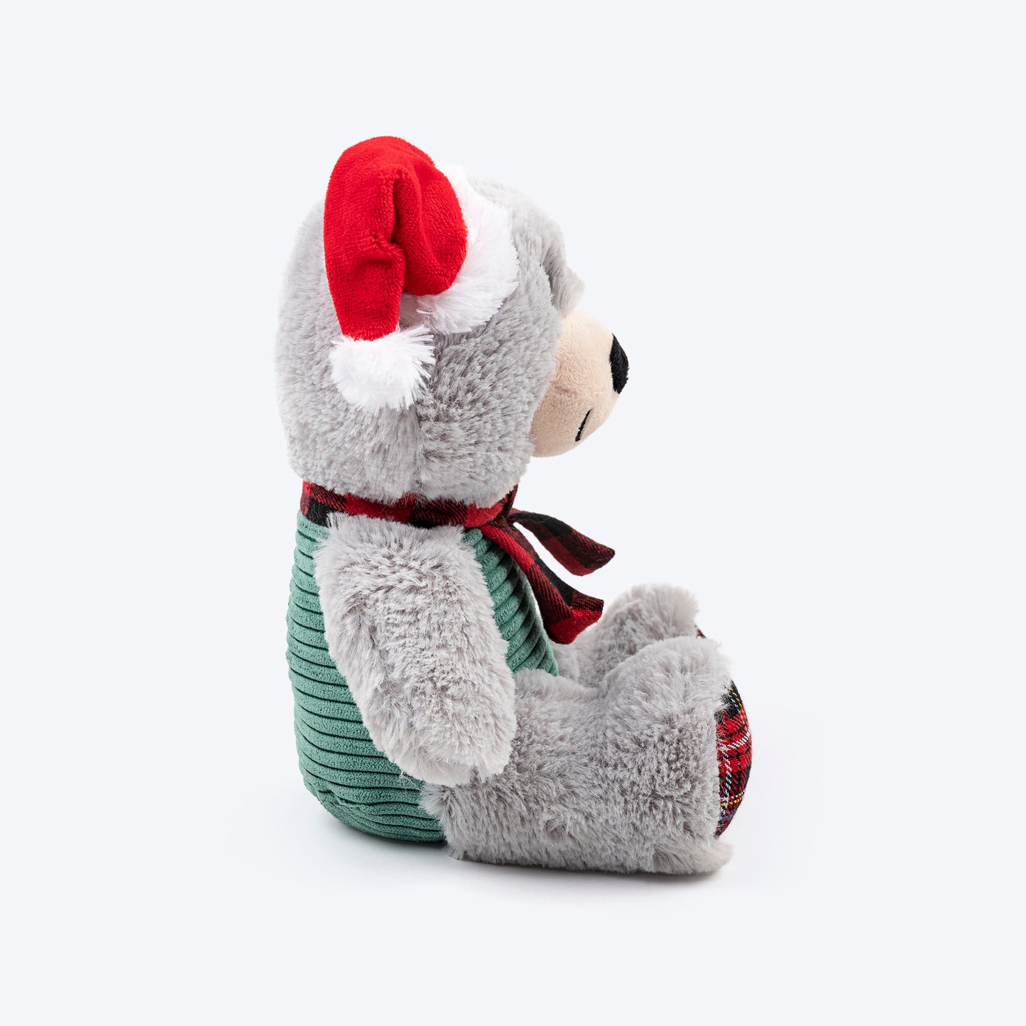 HUFT Beary Merry Plush Toy for Dog – White & Green - Heads Up For Tails