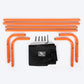 HUFT Elevated Bed For Dog - Black & Orange - Heads Up For Tails