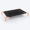 HUFT Elevated Bed For Dog - Black & Orange - Heads Up For Tails