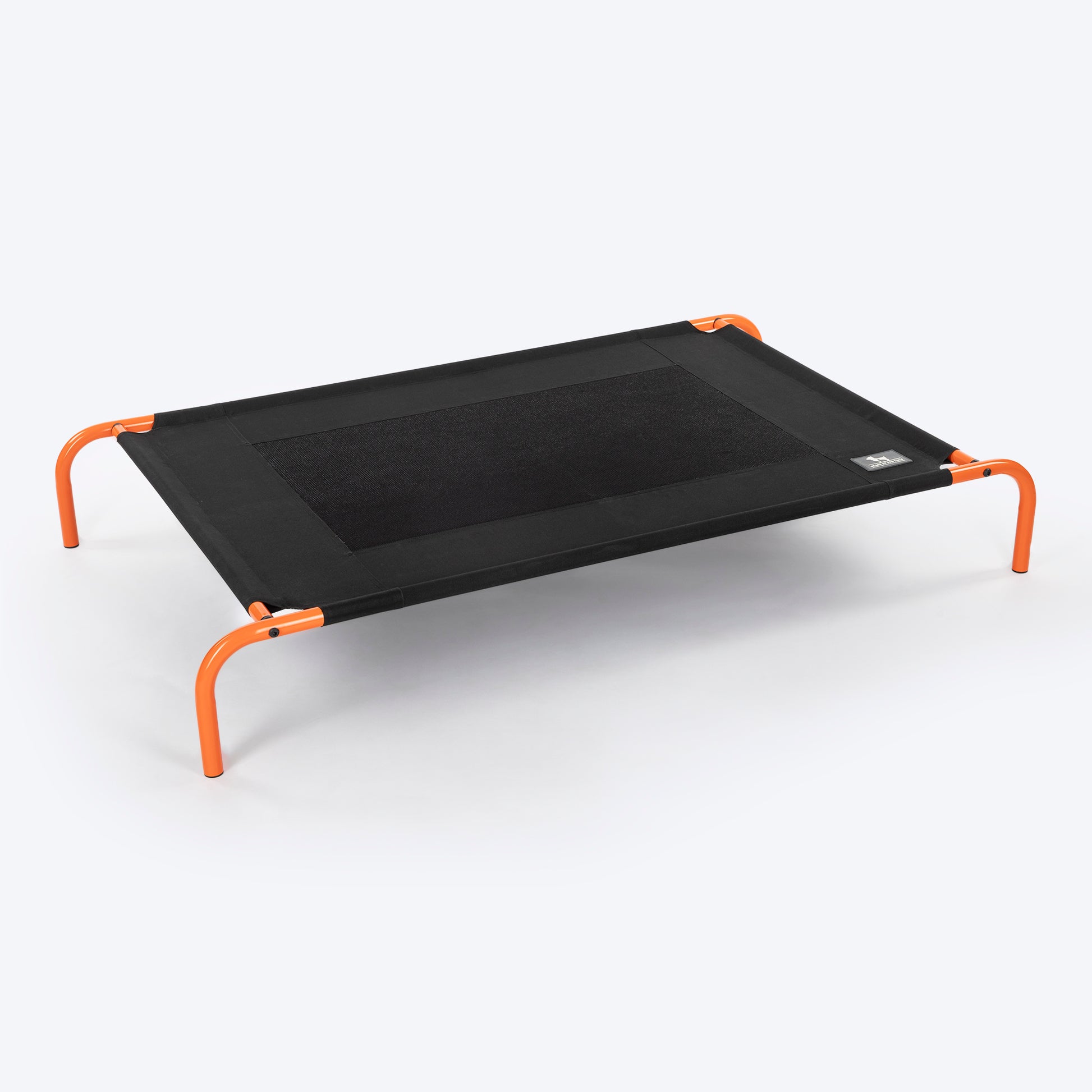 HUFT Elevated Bed For Dog - Black & Orange - Heads Up For Tails