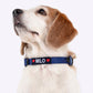 HUFT Personalised Classic Dog Collar - Navy Blue_05