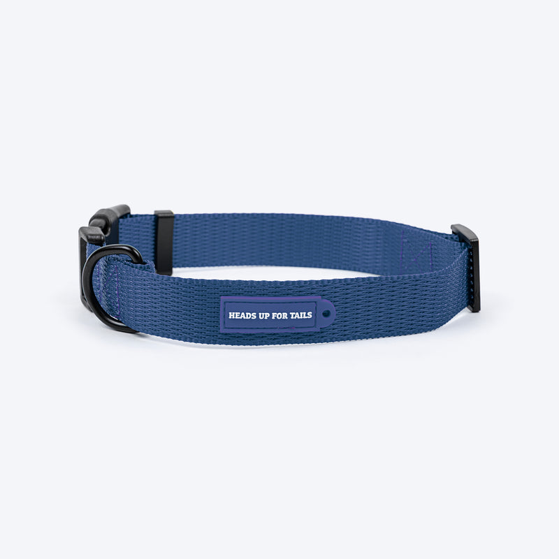 HUFT Classic Collar For Dog - Navy - Heads Up For Tails