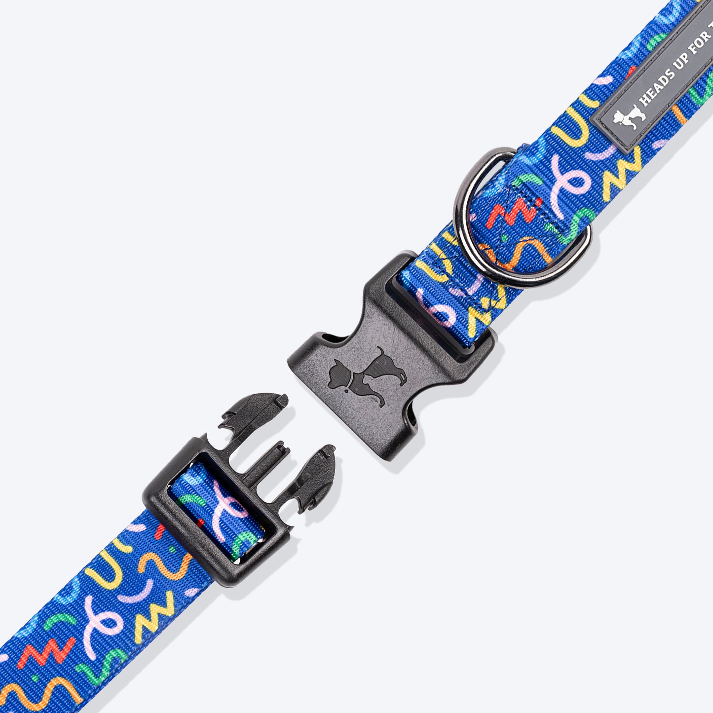 HUFT Scribble Dribble Collar For Dog - Blue