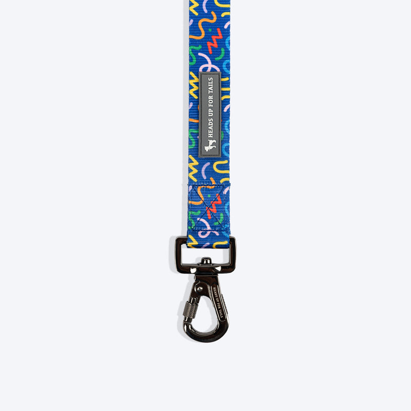 HUFT Scribble Dribble Leash For Dog – Blue - Heads Up For Tails