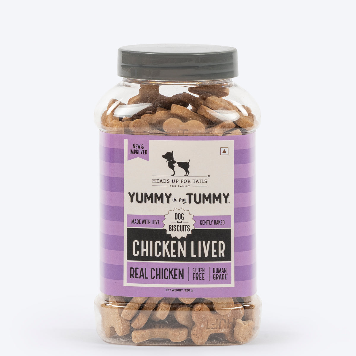 HUFT Yummy In My Tummy Chicken Liver Gluten-Free Biscuits, Human-Grade, Gluten-Free, Protein-Rich