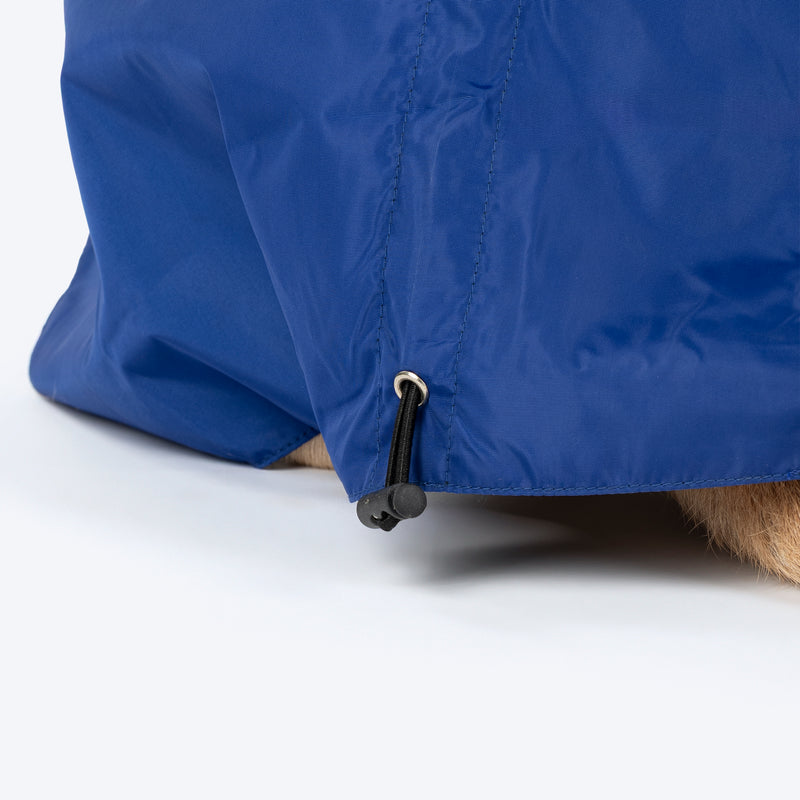 Dash Dog DewDrop Raincoat For Dog - Navy Blue - Heads Up For Tails