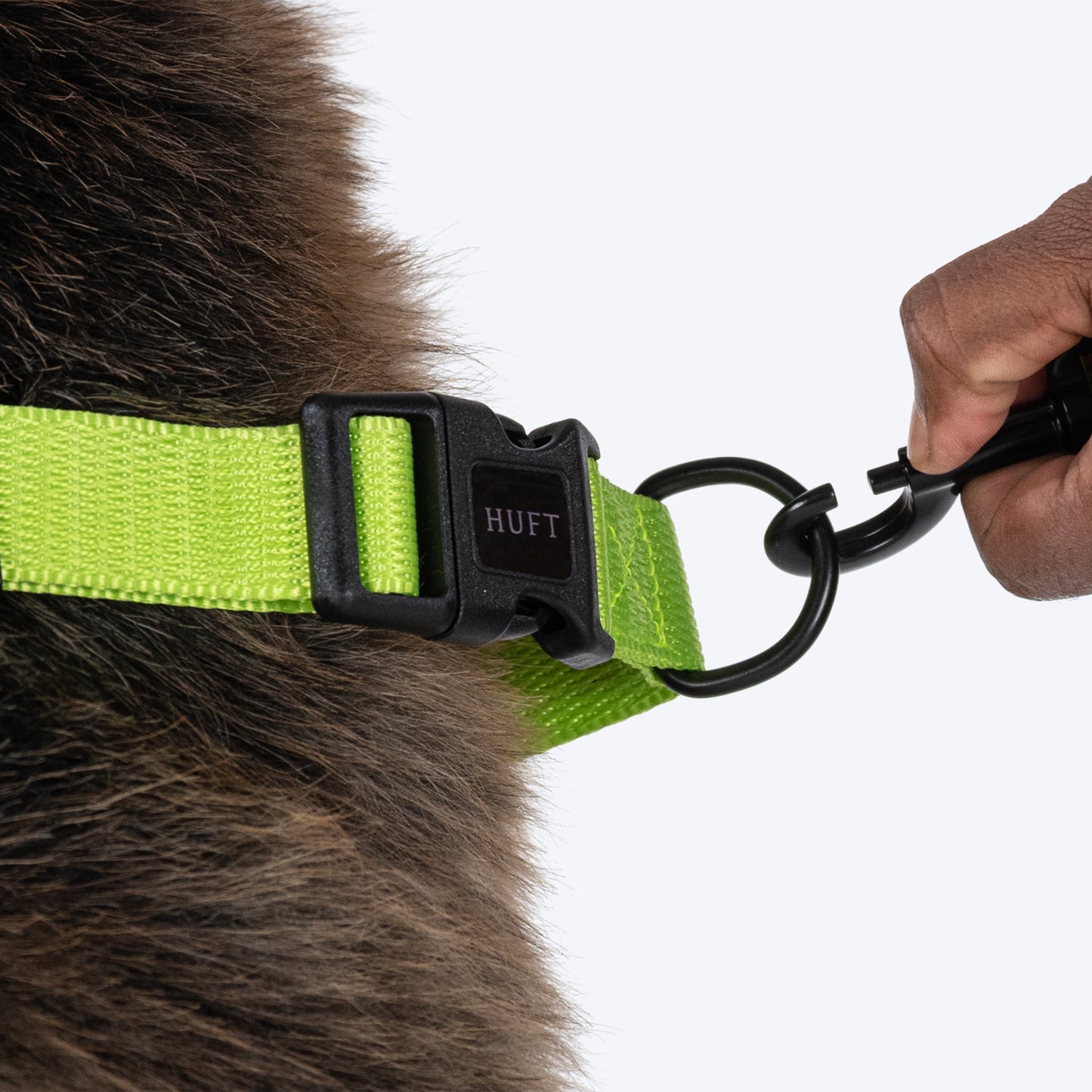 HUFT Rope Leash For Dog - Neon Green - 1.2 m - Heads Up For Tails