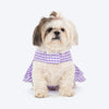 HUFT Go Gingham Dress For Dog - Purple - Heads Up For Tails
