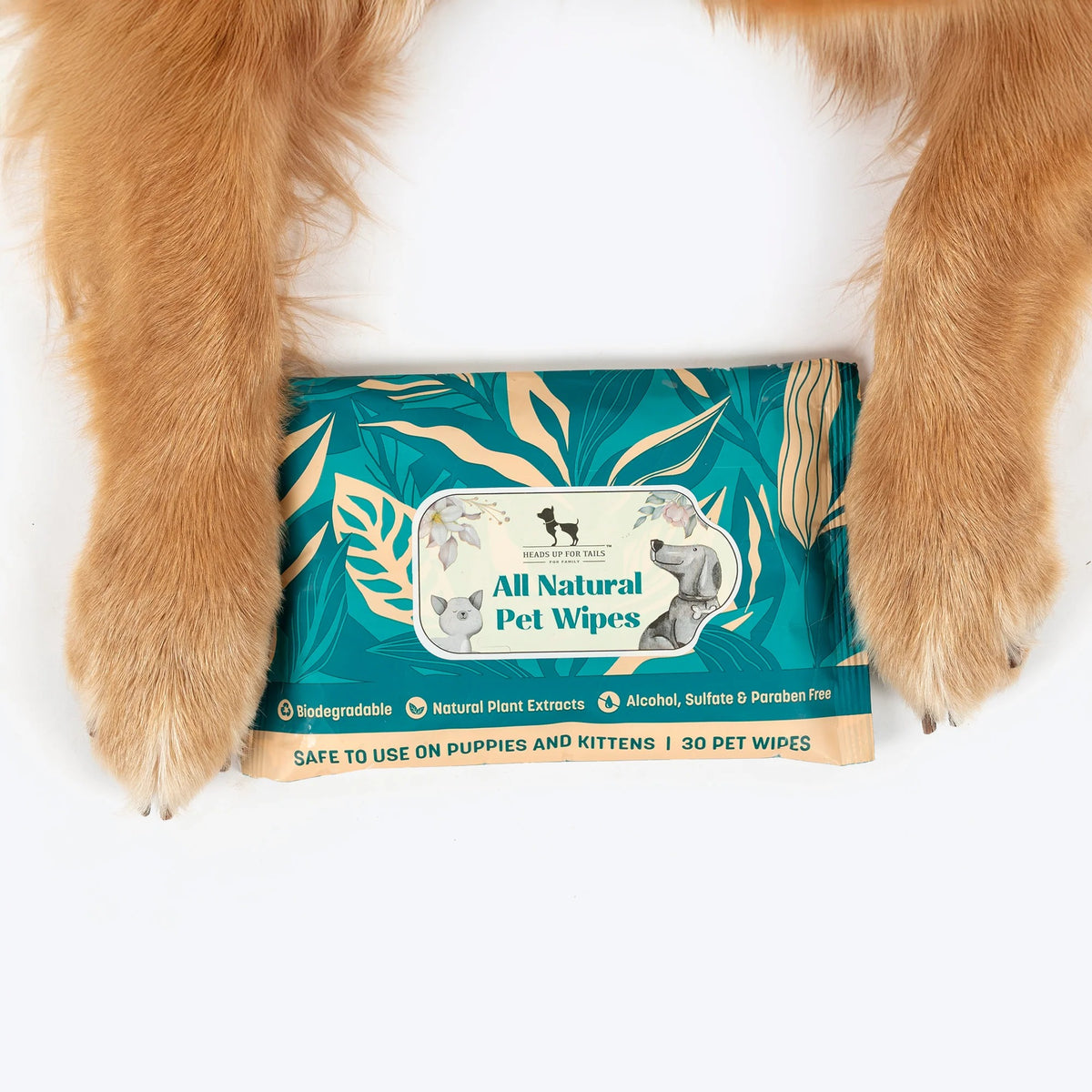 HUFT Biodegradable Pet Wipes - Pack Of 30