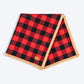 HUFT Love Plaid Blanket With Bone Cushion For Dog - Red