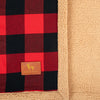 HUFT Personalised Checkered Cuddle Blanket - Red & Black - Heads Up For Tails