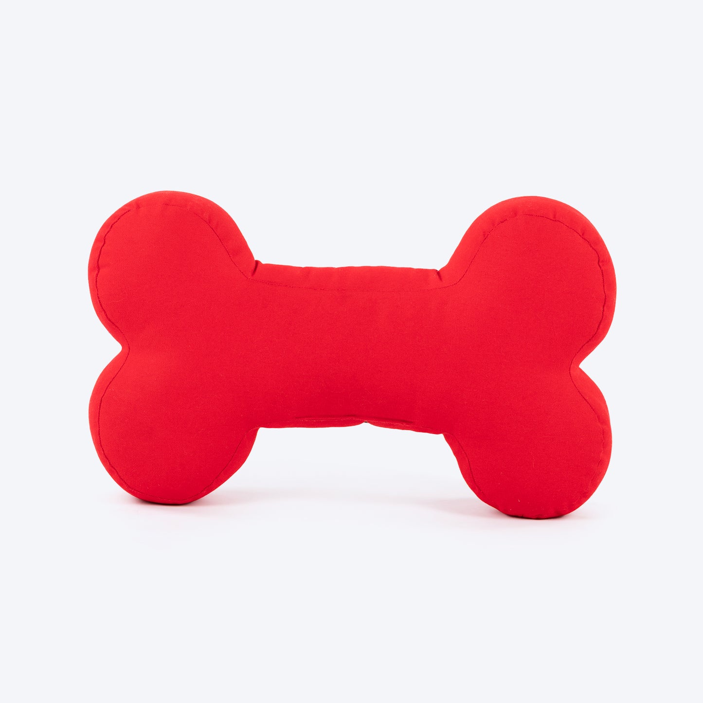 HUFT Personalised Checkered Cuddle Bone Cushion For Dog - Red & Black