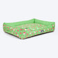 HUFT Pastel Petals Lounger Dog Bed - Pastel Green - Heads Up For Tails