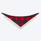 HUFT Personalised Snuggle Paws Fur Bandana For Dog & Cat - Red & Green