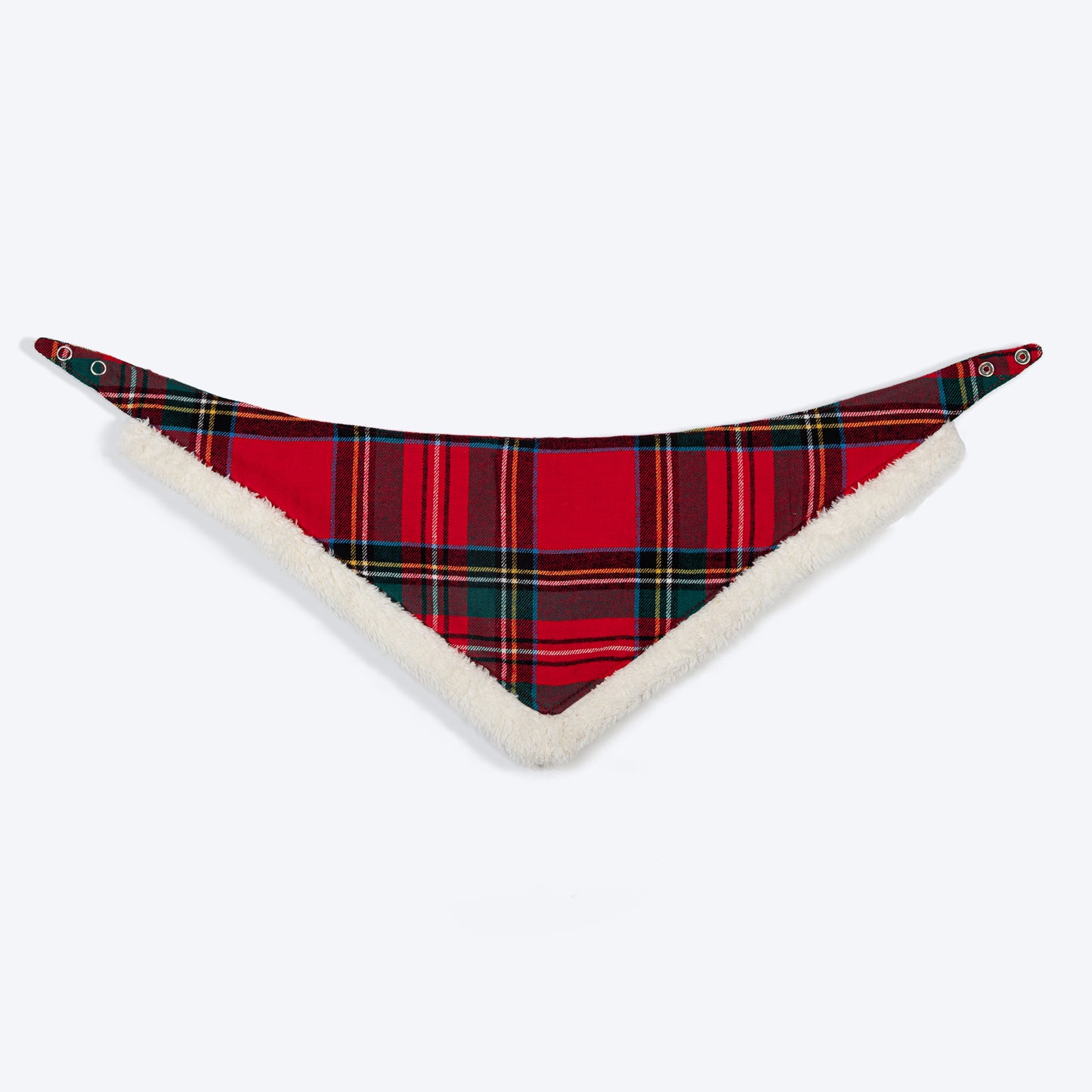 HUFT Personalised Snuggle Paws Fur Bandana For Dog & Cat - Red & Green