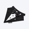 HUFT Casino Royale Tuxedo Bandana For Dog - Black - Heads Up For Tails
