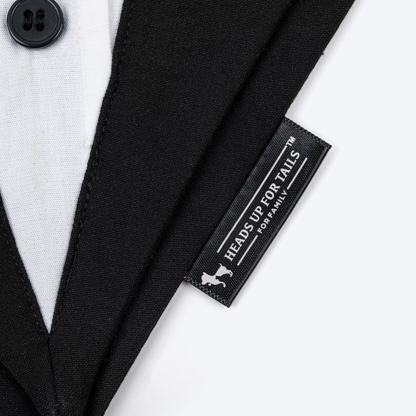 HUFT Casino Royale Tuxedo Bandana For Dog - Black