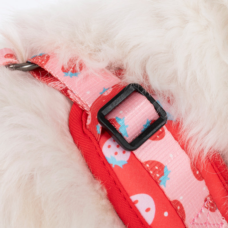 HUFT Berry Bliss Adjustable Harness For Dog - Red - Heads Up For Tails