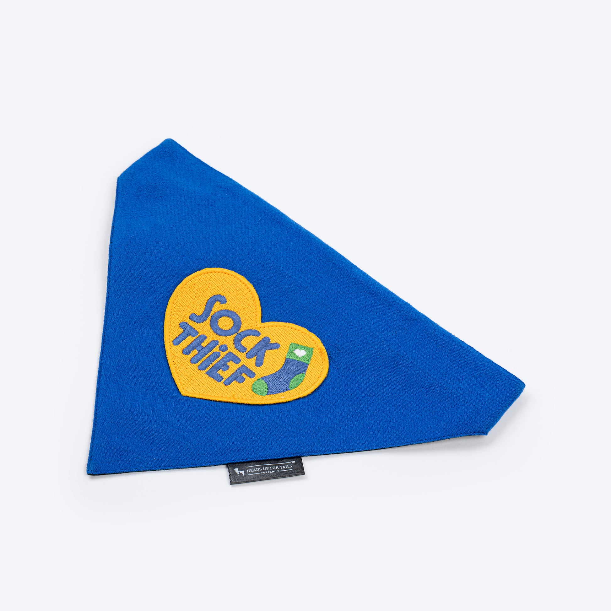 HUFT Socks Thief Bandana For Dog - Blue - Heads Up For Tails