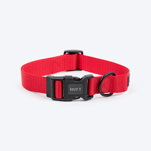HUFT Classic Collar For Dog - Cherry Red - Heads Up For Tails