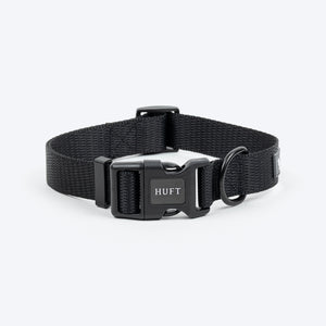 HUFT Classic Collar For Dog - Coal Black - Heads Up For Tails