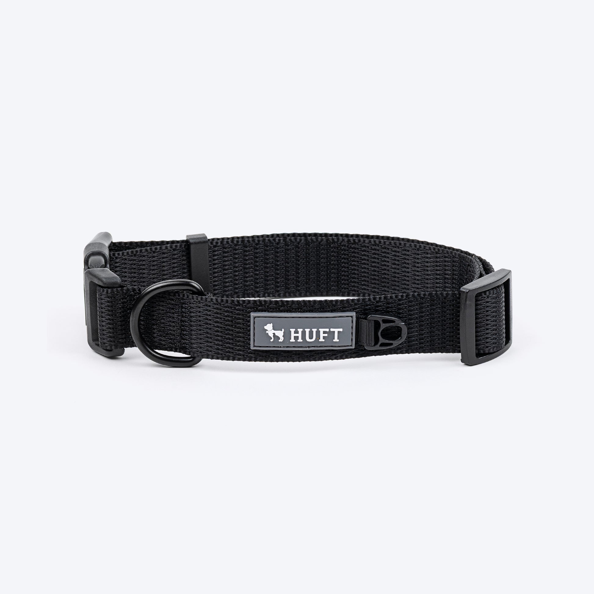 HUFT Classic Collar For Dog - Coal Black - Heads Up For Tails