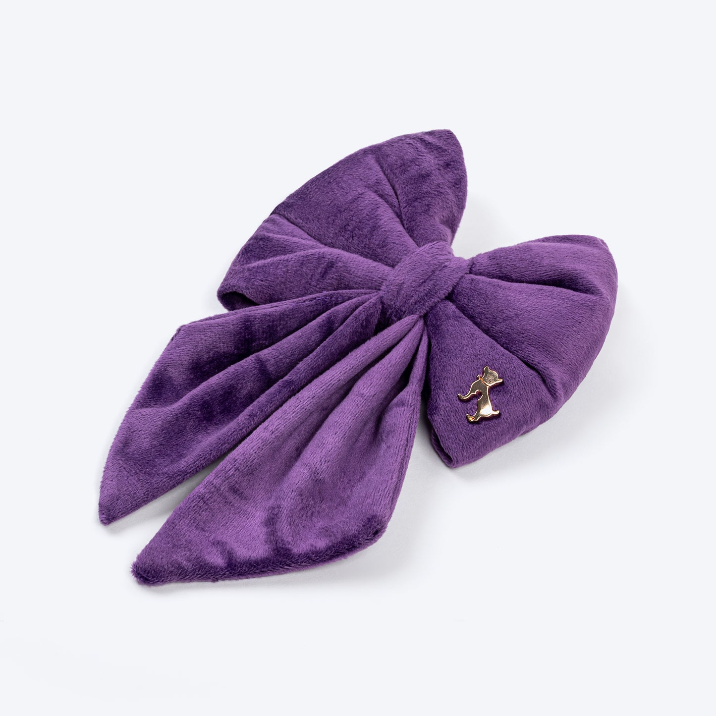 HUFT Regal Luxe Bow Tie For Dog - Purple - Heads Up For Tails