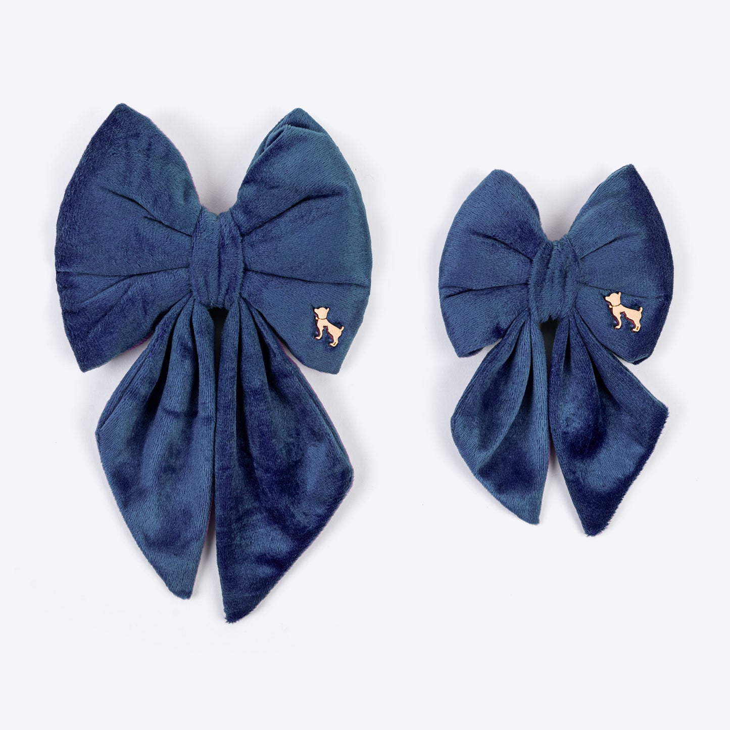 HUFT Regal Luxe Bow Tie For Dog - Navy - Heads Up For Tails